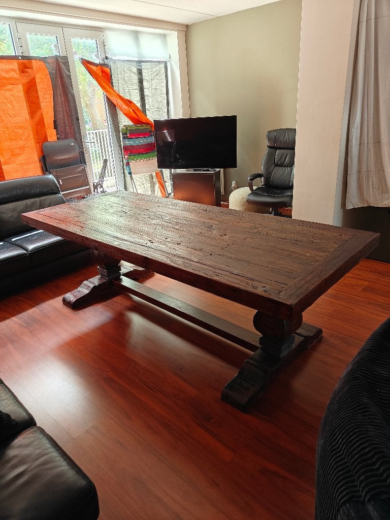 KLOOSTER TAFEL, Ophalen, Gebruikt, Grenenhout, 200 cm of meer