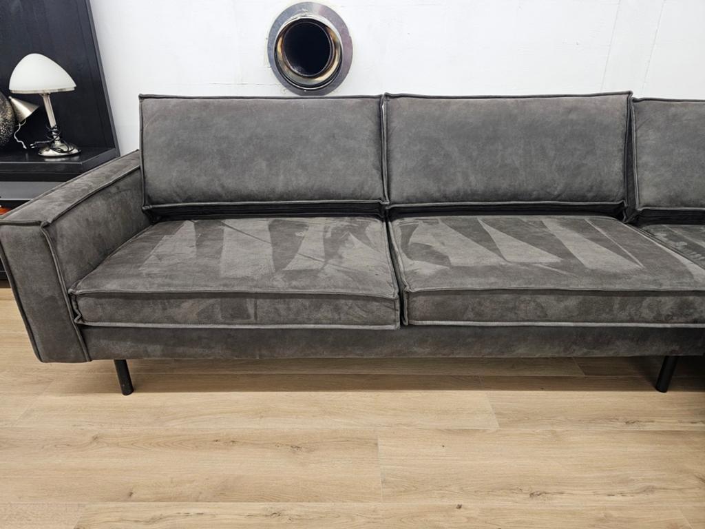 Hoekbank - Antraciet- Microvezel, Zo goed als nieuw, Info@homefriesland.nl, Kelvinstraat 6 8912BA, Home Friesland