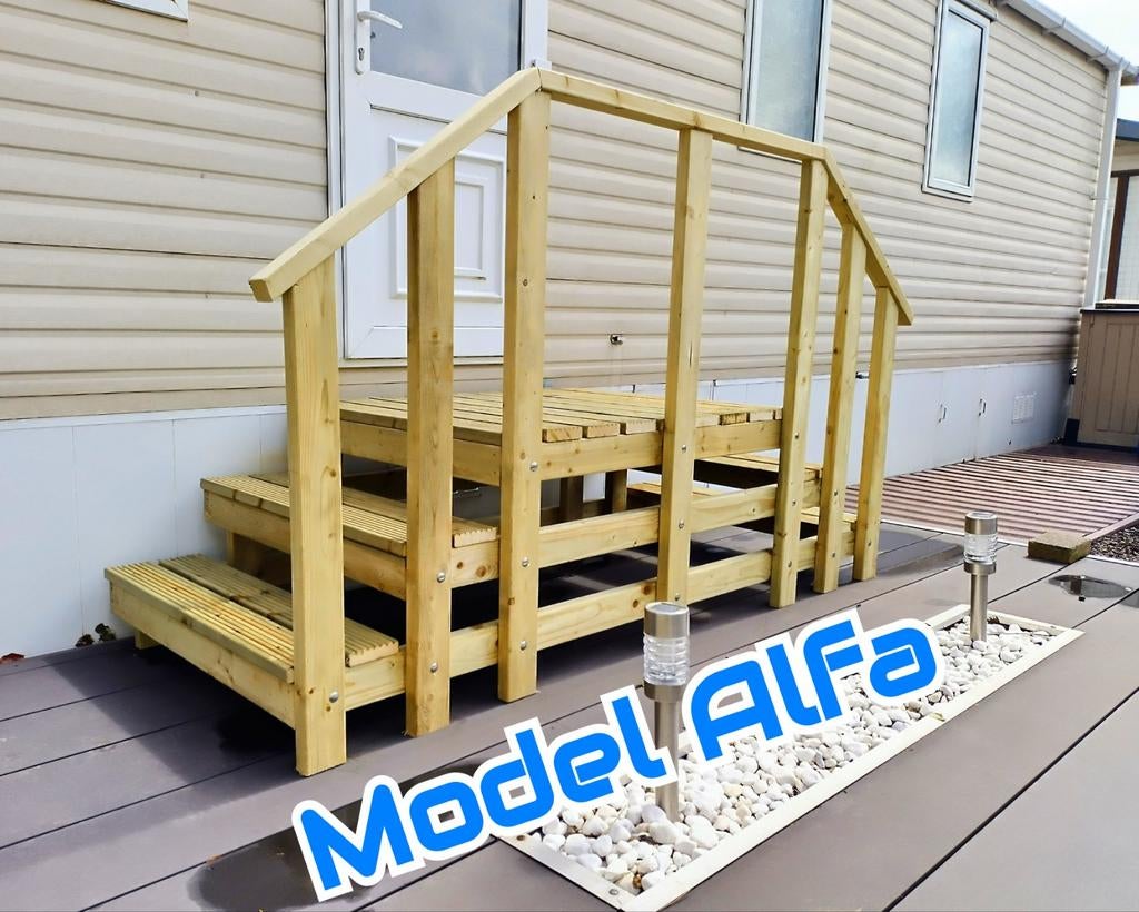 Houten caravantrappen voor caravans, Caravans en Kamperen, Caravan accessoires, Ophalen of Verzenden