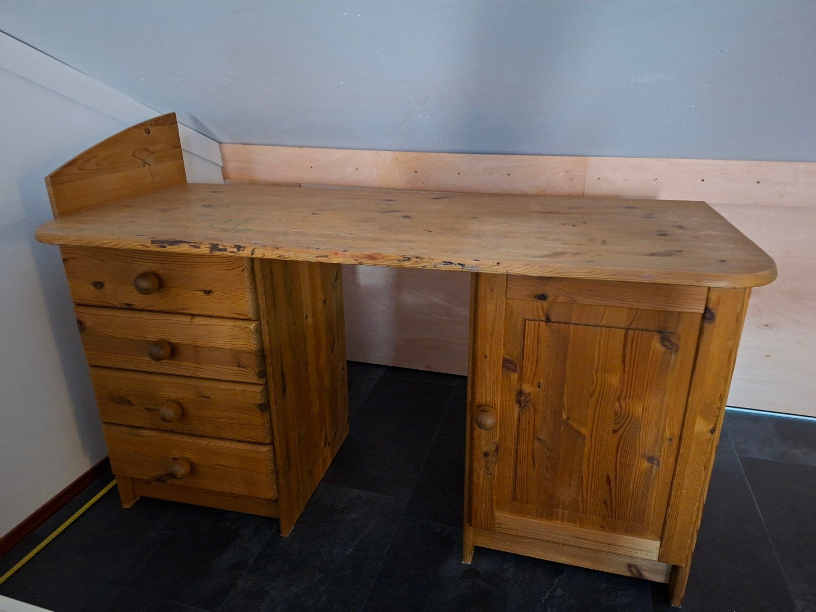 grenen bureau, Huis en Inrichting, Ophalen, Gebruikt