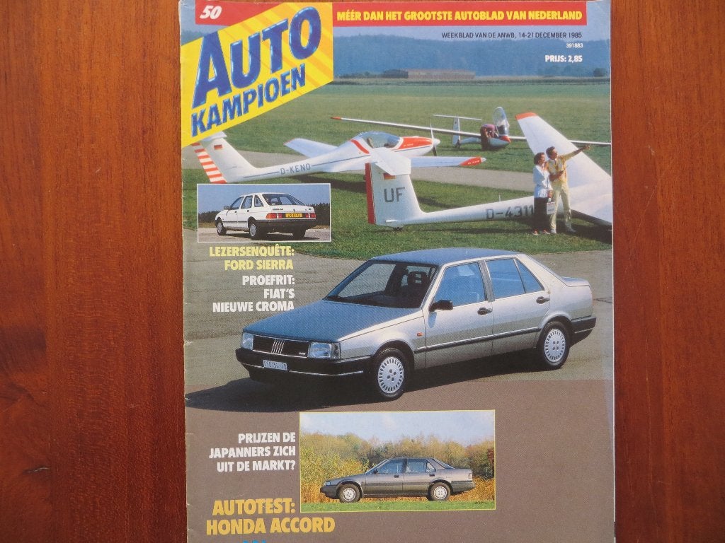 Autokampioen 50 1985 Honda Accord, Fiat Croma Ford Transit, Ophalen of Verzenden, Nieuw, Honda