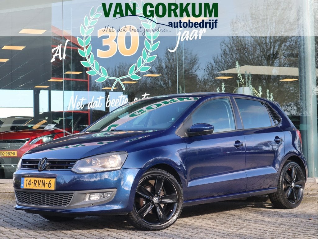 Volkswagen Polo 1.2 TSI Highline Trekhaak / Elekramen / Clim, Voorwielaandrijving, Euro 5, Stof, Zwart