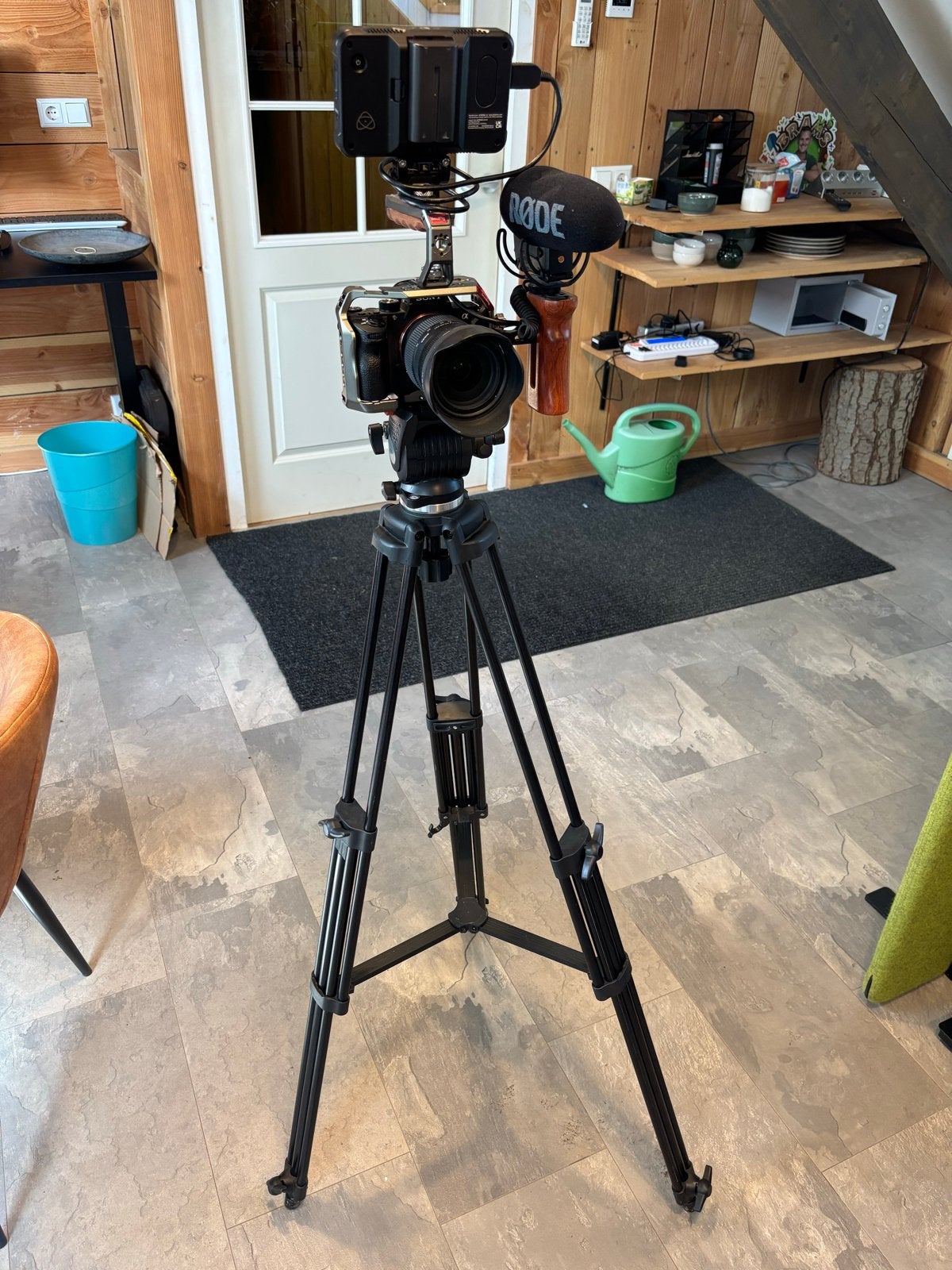 Complete filmset: Sony A7 III, Sigma lens, Atomos Shinobi, Ophalen, Zo goed als nieuw, Sony, Externe microfoon
