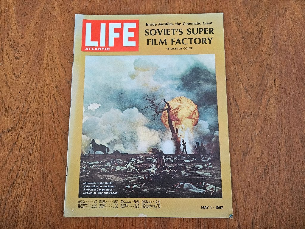 Life Atlantic 1 May 1967 Tijdschrift | Soviet's Super Film, Ophalen of Verzenden, Gelezen, Overige typen
