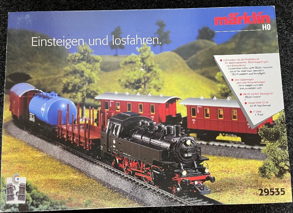 Märklin Treinset 29535 met rails uitbreidingsset 24904, Hobby en Vrije tijd, Wisselstroom, Treinset, Ophalen of Verzenden, Zo goed als nieuw