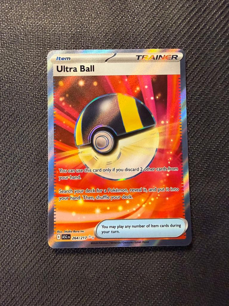 Ultra Ball 264/217 Ascended Heroes Pokemon, Ophalen, Nieuw, Losse kaart