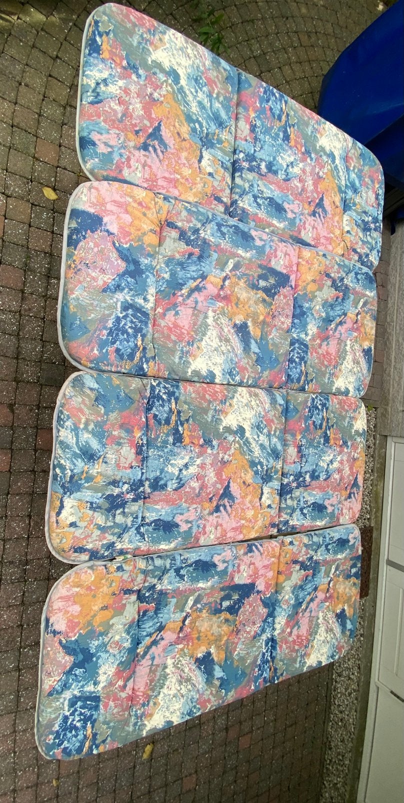 Tuinkussens set van 4, Tuin en Terras, Ophalen, Gebruikt, Overige materialen, 4 zitplaatsen