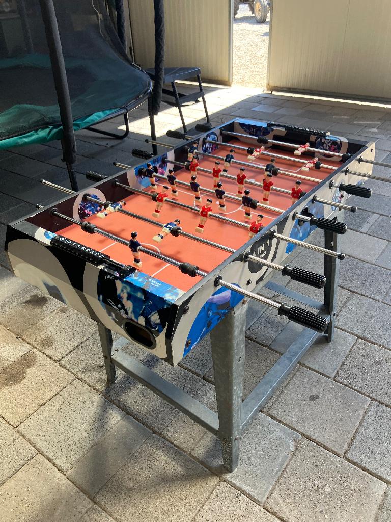 Voetbaltafel en pooltafel 5 in 1 tafel, Ophalen, Gebruikt
