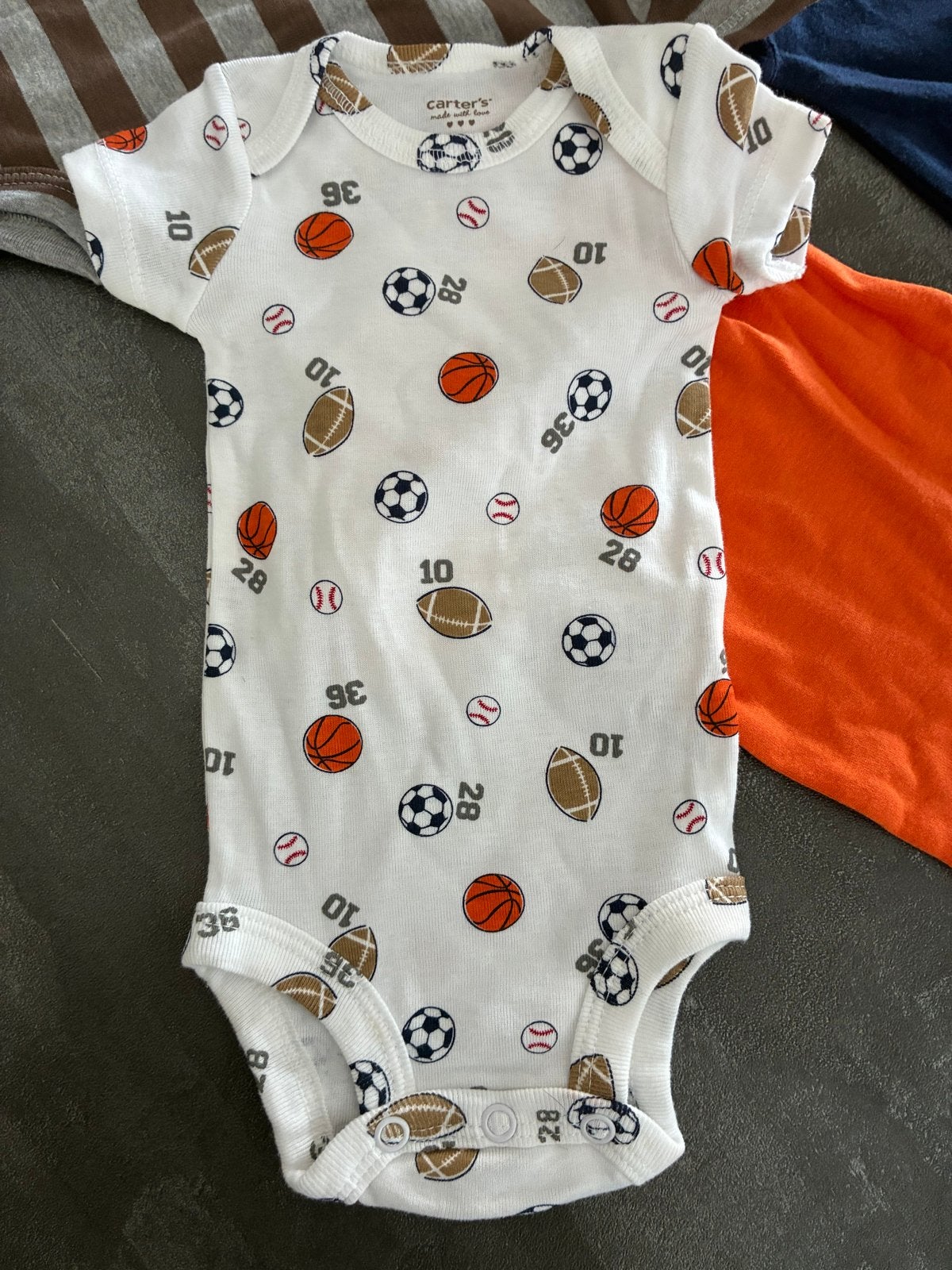Ongedragen Baby rompertjes pakket - voetbal - €10, Kinderen en Baby's, Ophalen, Nieuw, Jongetje of Meisje, Overige typen
