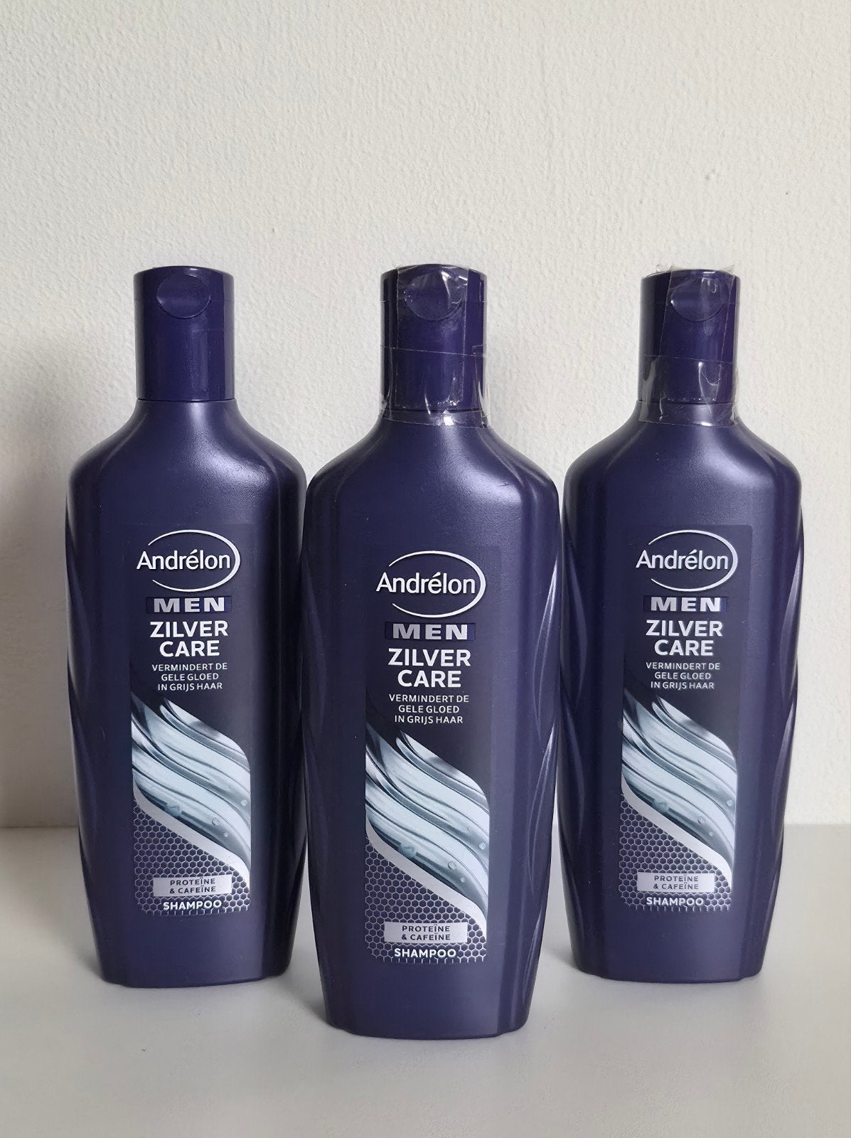 Andrélon Men Zilver Care Shampoo - 3x 300ml, Ophalen of Verzenden, Nieuw, Shampoo of Conditioner