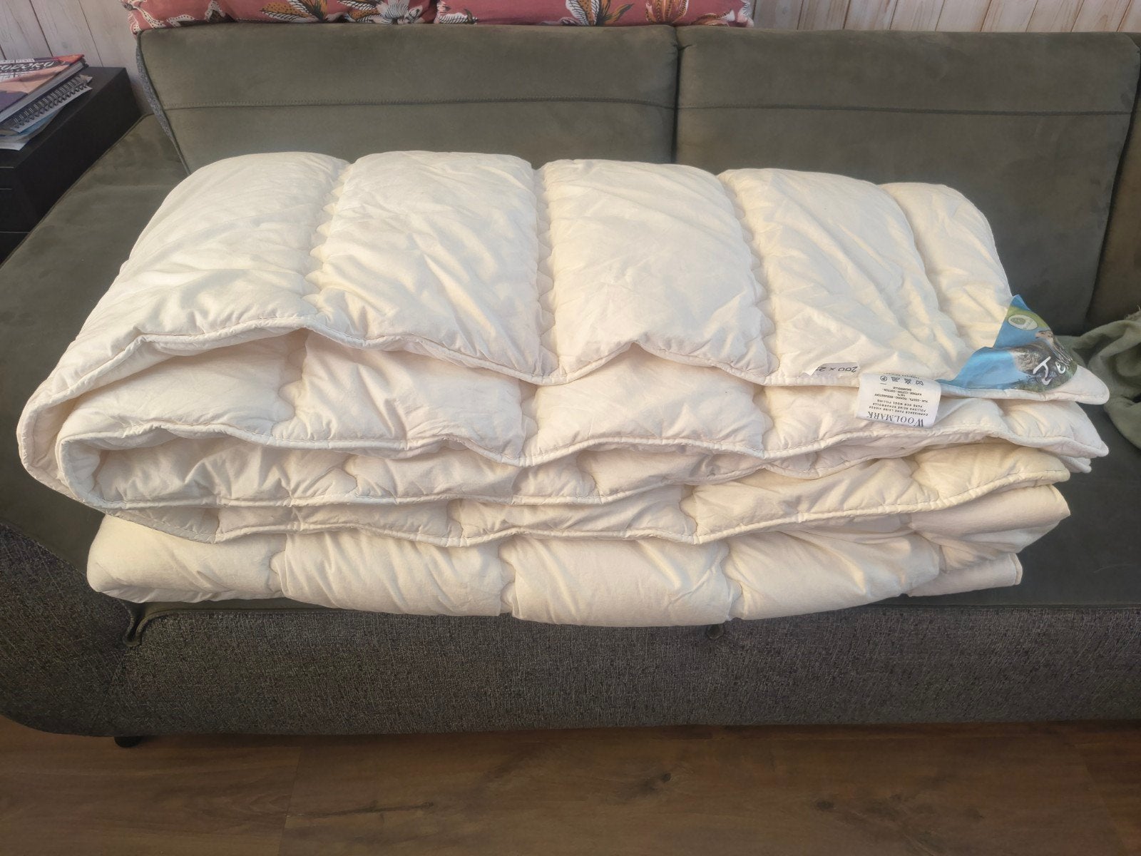 Texelse Comfort wollen All Year (enkel) dekbed 260x220, Gebruikt, Lits-jumeaux, Wit, Ophalen of Verzenden