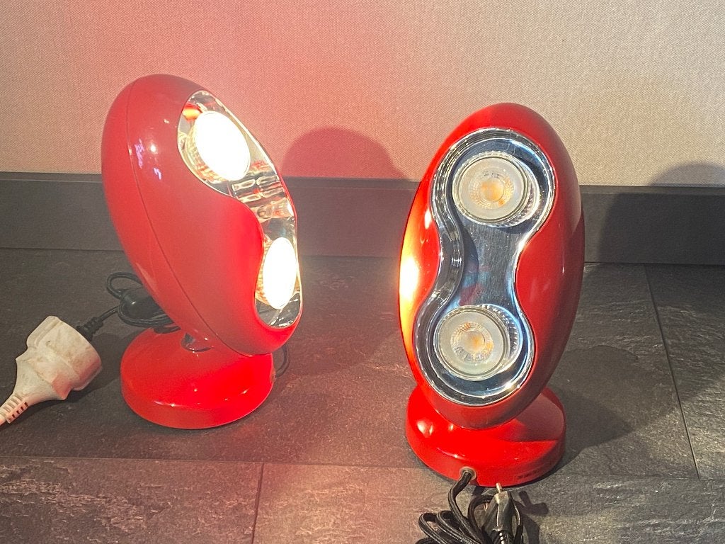 Set 2 stuks tafellamp Zodiac van Lirio, GU10, Ophalen of Verzenden, Zo goed als nieuw, Rood