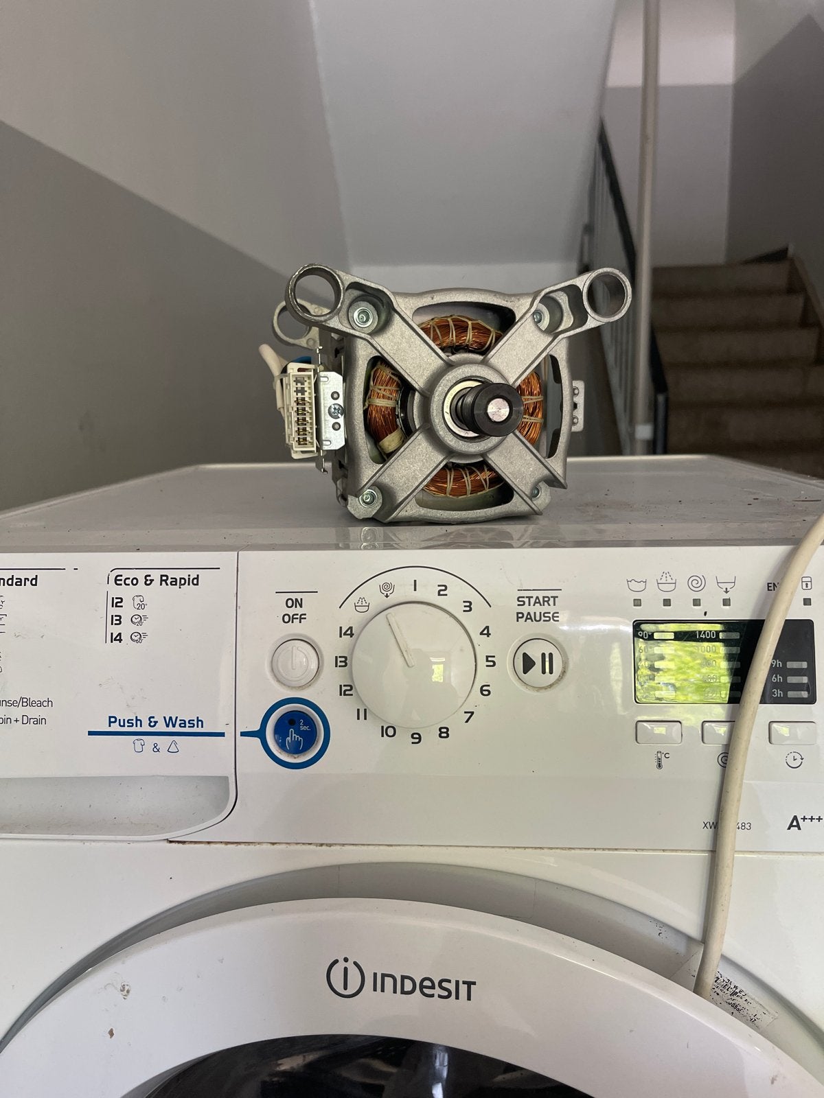 Indesit Wasmachine Motor - Gebruikt maar Functioneel, Witgoed en Apparatuur, Ophalen of Verzenden, Gebruikt