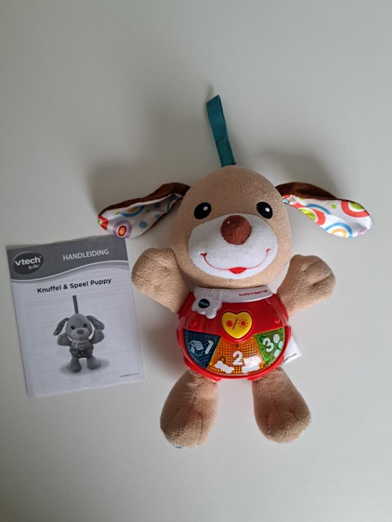 Vtech baby knuffel en speel puppy, Ophalen, Zo goed als nieuw, 6 maanden tot 2 jaar