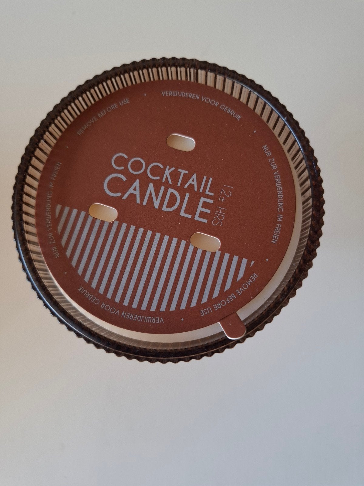 Cocktail Candle - Geurkaars in glazen houder, Bruin, Overige merken, Nieuw, Ophalen of Verzenden
