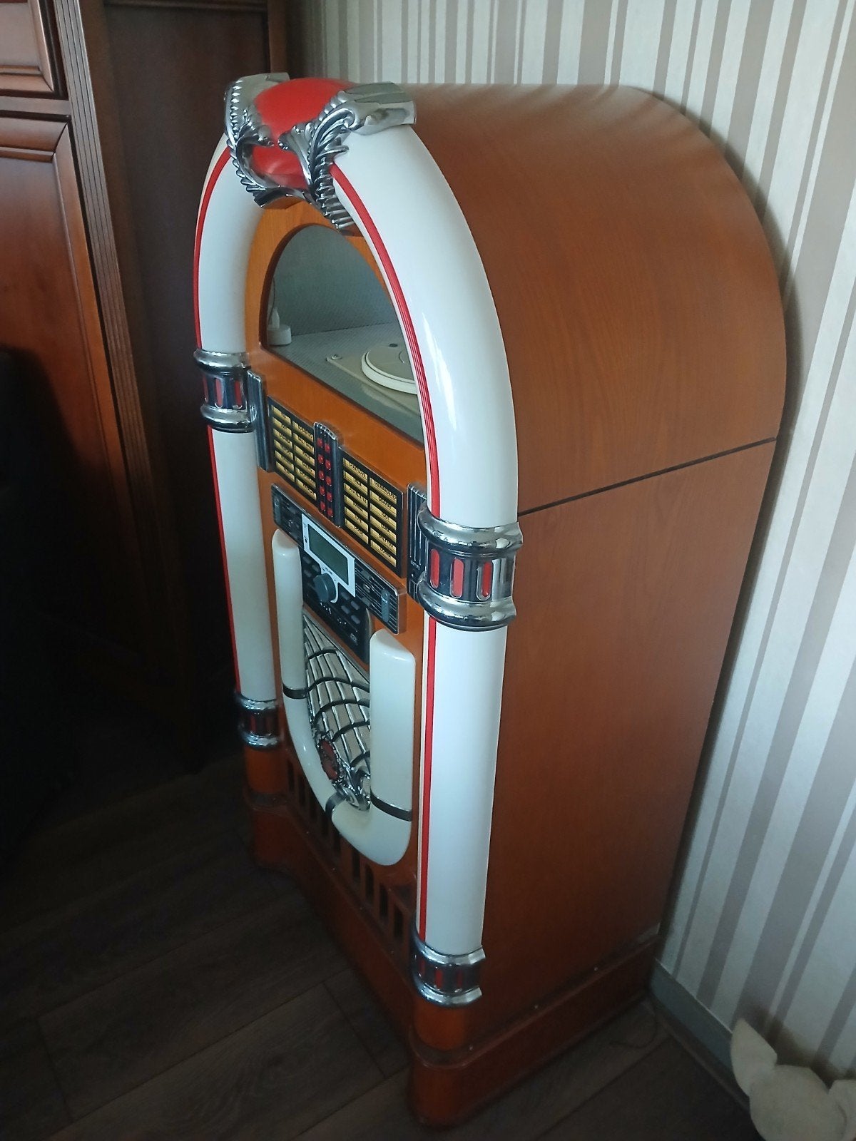 Jukebox met CD-speler en radio, retro design, Ophalen of Verzenden