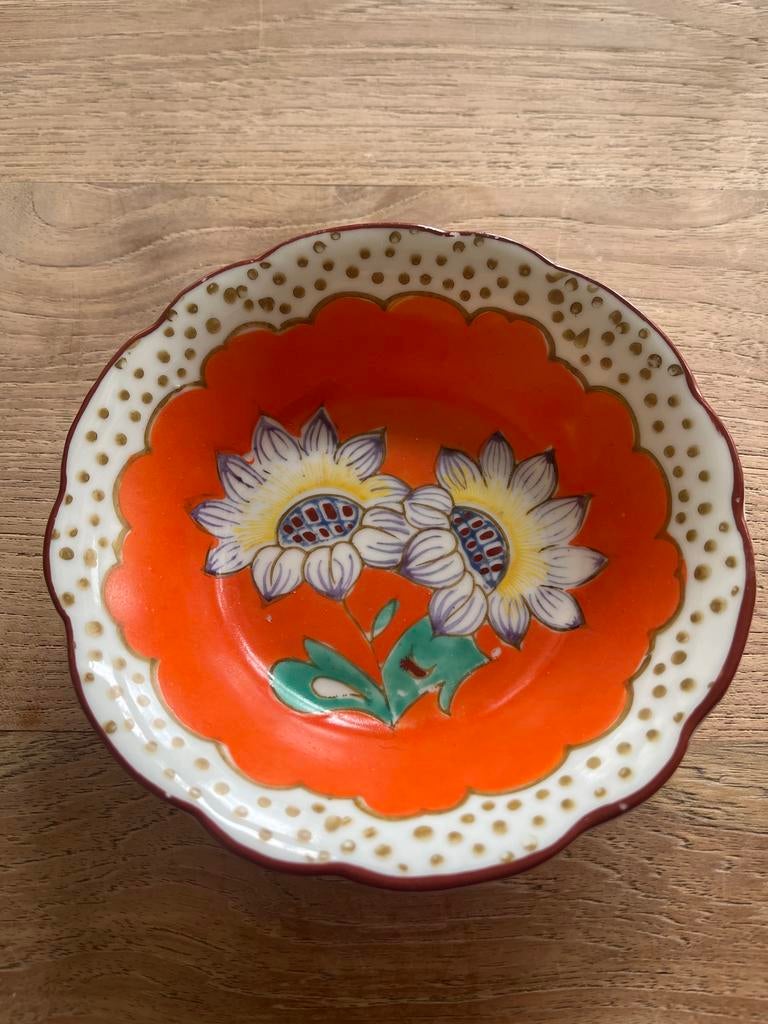 Vintage York Silvercrown schaaltje met bloemmotief, Antiek en Kunst, Ophalen of Verzenden