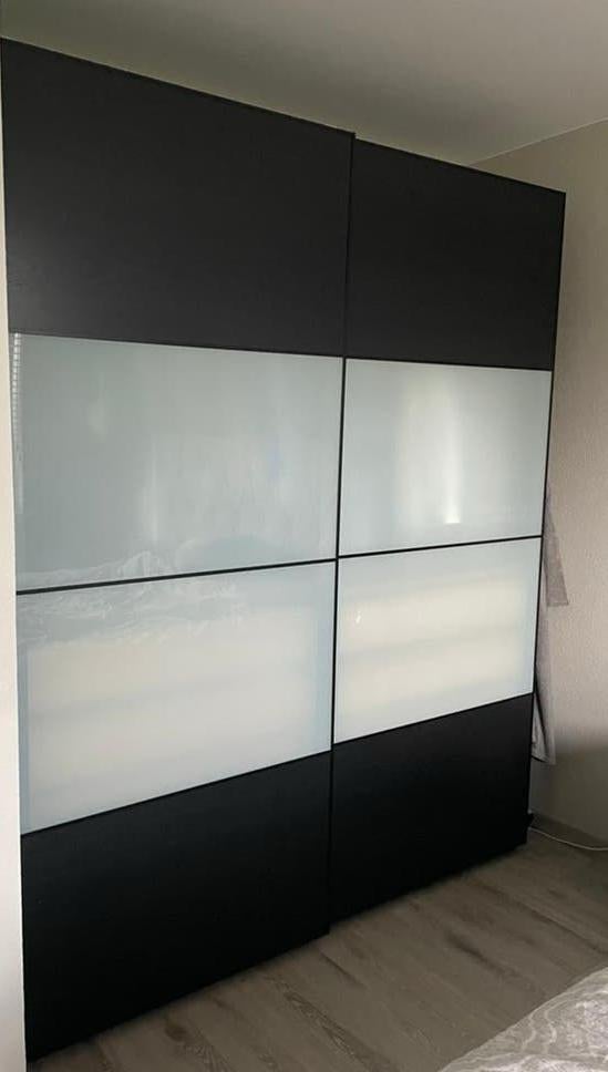 IKEA PAX kledingkast 236 x 200, Ophalen, 200 cm of meer, 50 tot 75 cm, Glas