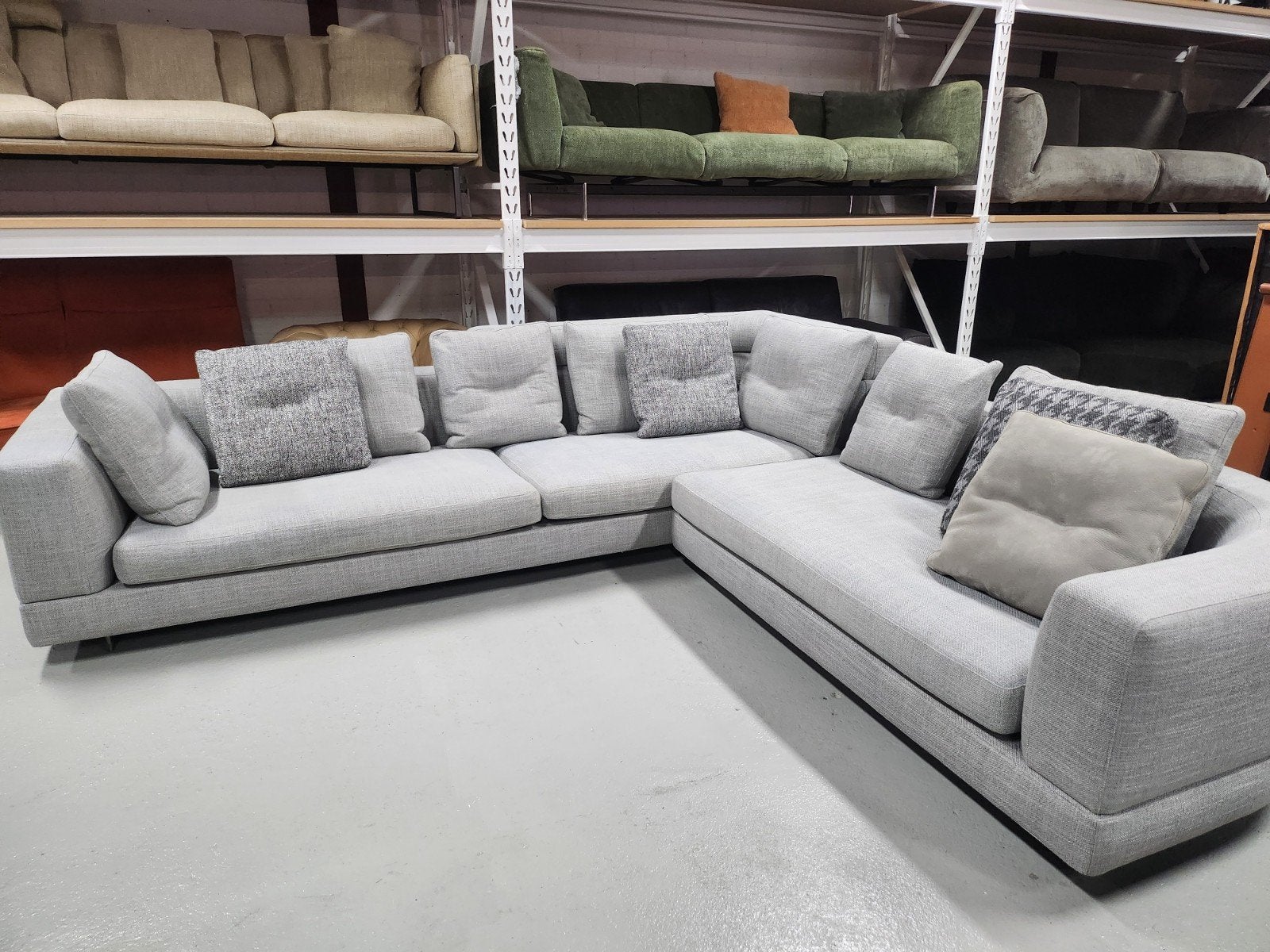 Minotti - Alexander hoekbank by Rodolfo Dordoni, Ophalen of Verzenden, Rechthoekig, 125 cm of meer, 125 cm of meer