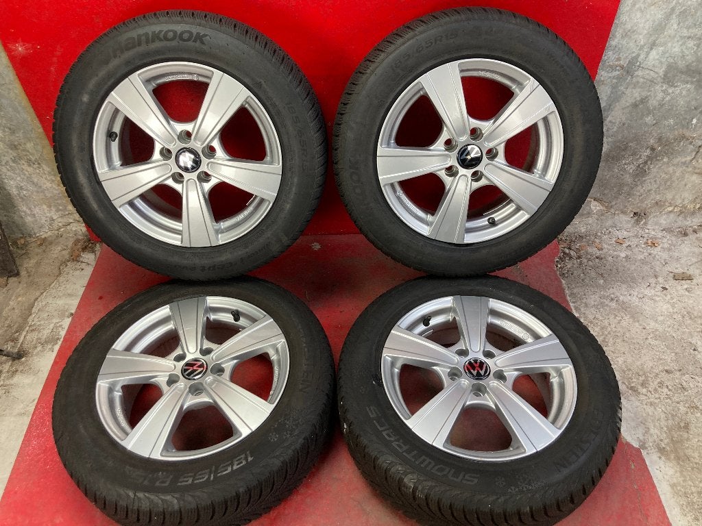 Winterbanden Volkswagen Polo Audi A1 185/65R15, Gebruikt, 15 inch, ., Banden en Velgen