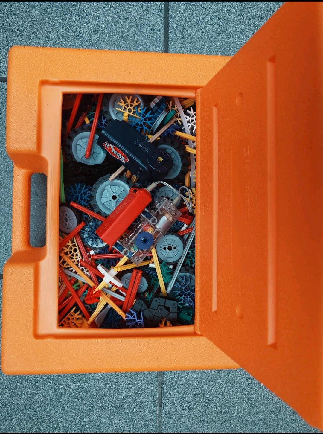 Te koop koffer met Knex, Ophalen, Zo goed als nieuw, K'nex