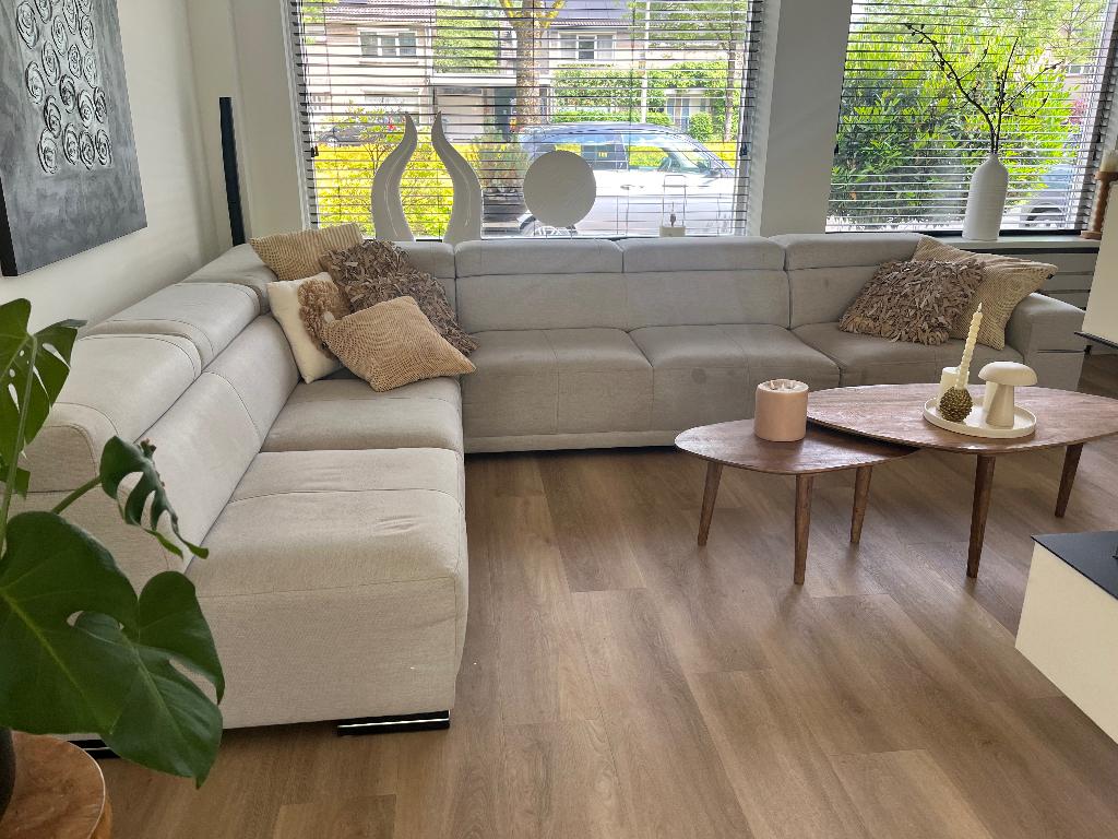 Hoek bank, Huis en Inrichting, Banken | Bankstellen, Ophalen, Gebruikt, Hoekbank, 300 cm of meer