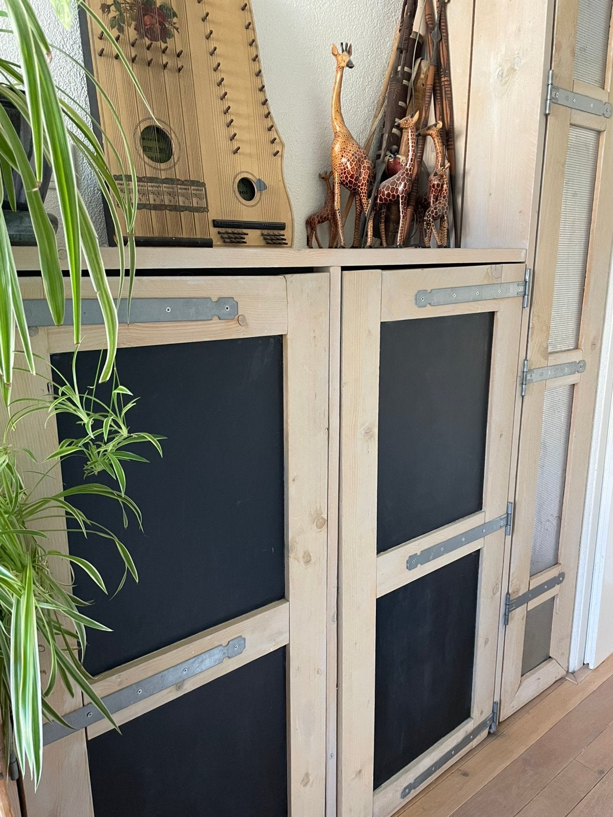 Gangkast stijgerhout, schoenenkast, Ophalen, Gebruikt