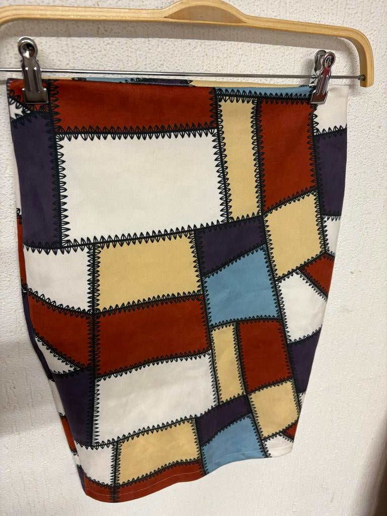Patchwork Rok - Kleurrijk en Uniek, Ophalen of Verzenden, Zo goed als nieuw