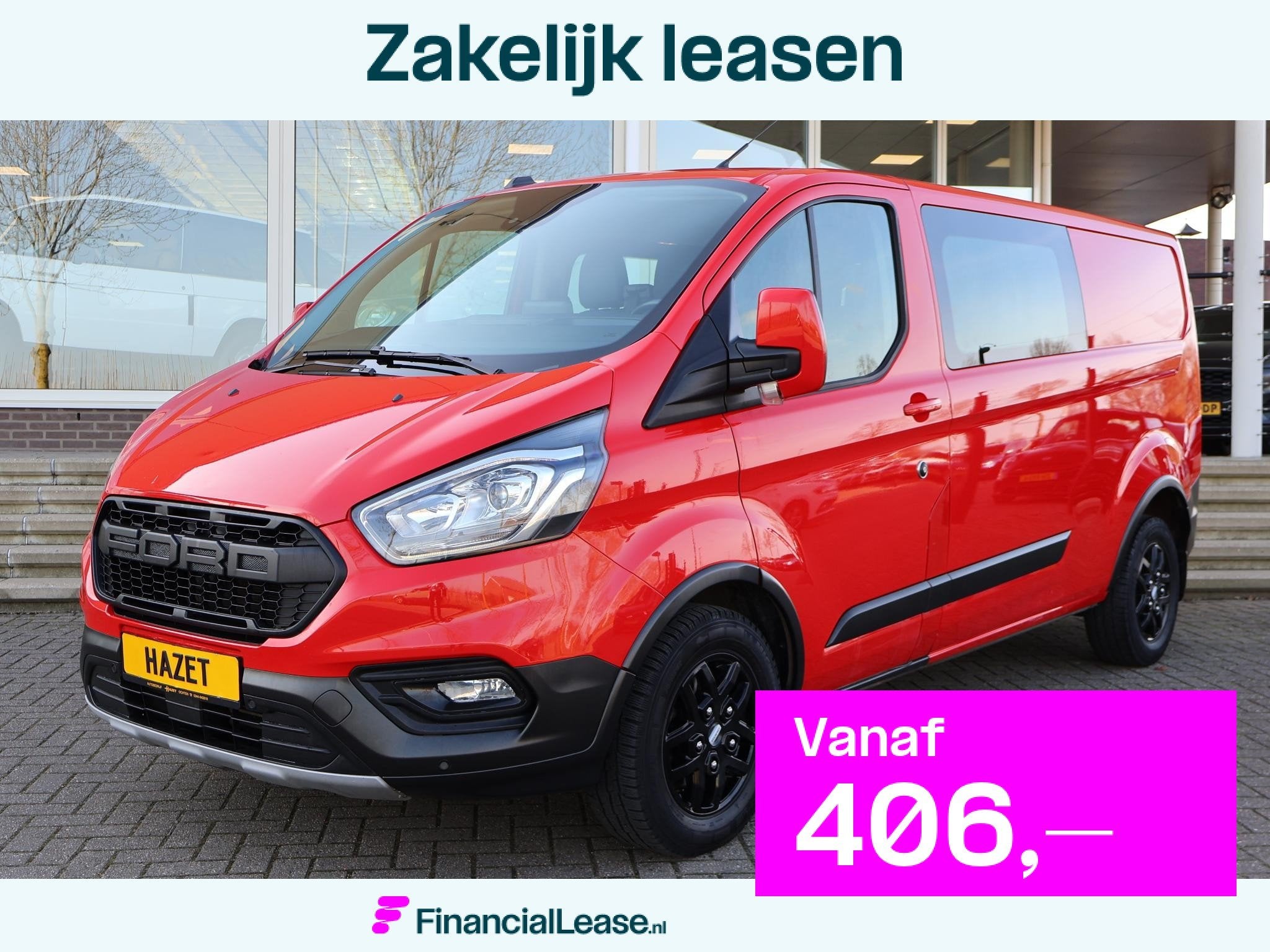 Ford Transit Custom 320 2.0 TDCI 130 PK TRAIL DUBBEL CABINE, Voorwielaandrijving, Euro 6, 4 cilinders, 2084 kg