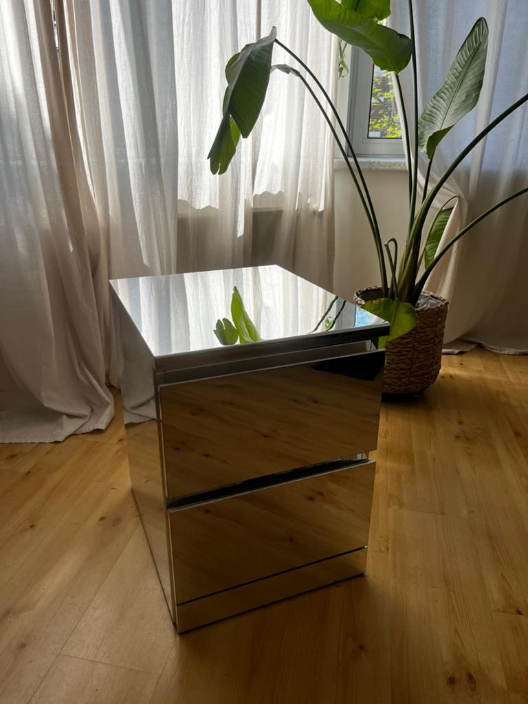 IKEA kastje MALM spiegel (limited edition), Ophalen, Zo goed als nieuw, 50 tot 100 cm, Minder dan 50 cm
