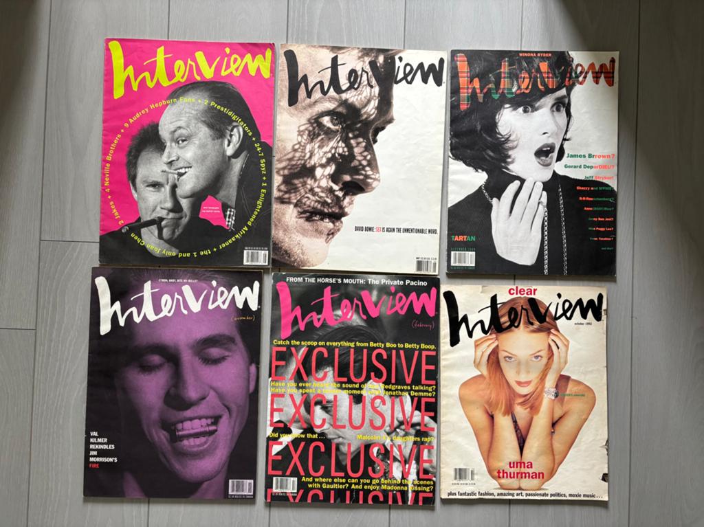 6 x Interview magazine, Ophalen of Verzenden, Zo goed als nieuw, Personen