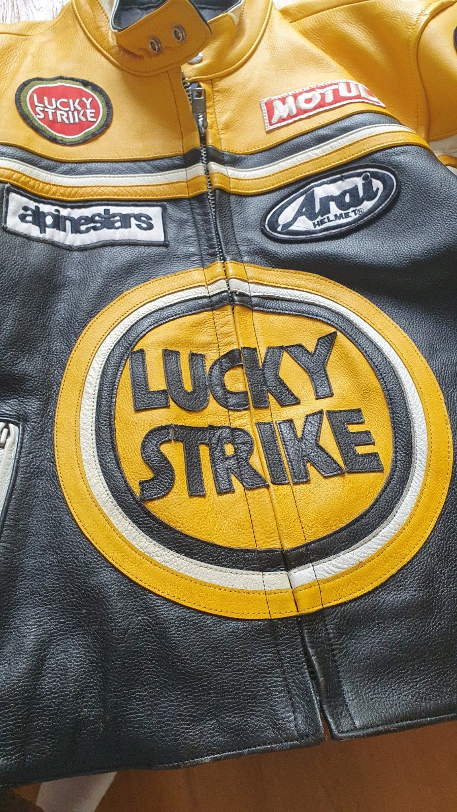 Lucky Strike Leren Motorjas maat L- Vintage Stijl, Motoren, Kleding | Motorkleding, Lucky Strike, Heren, Jas | leer, Ophalen of Verzenden