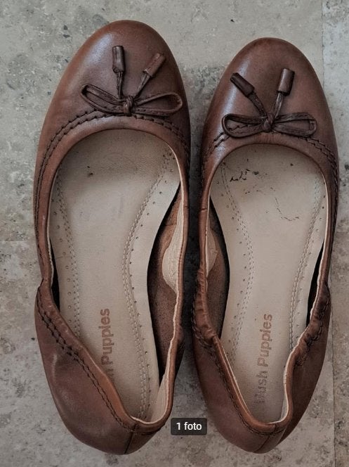 Hush Puppies schoenen bruin maat 38, Bruin, Instappers, Ophalen of Verzenden, Gedragen