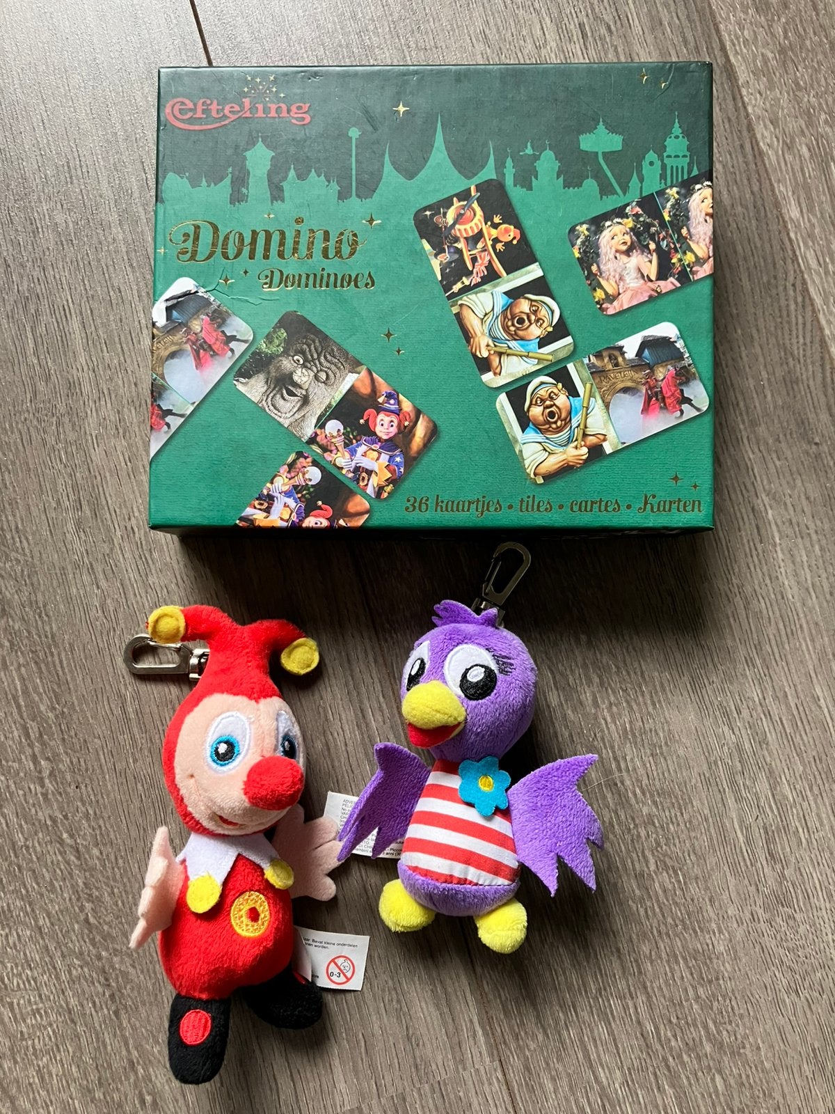 Efteling spel + knuffel/ sleutelhangers Joki & Jet, Ophalen of Verzenden, Zo goed als nieuw, Overige typen