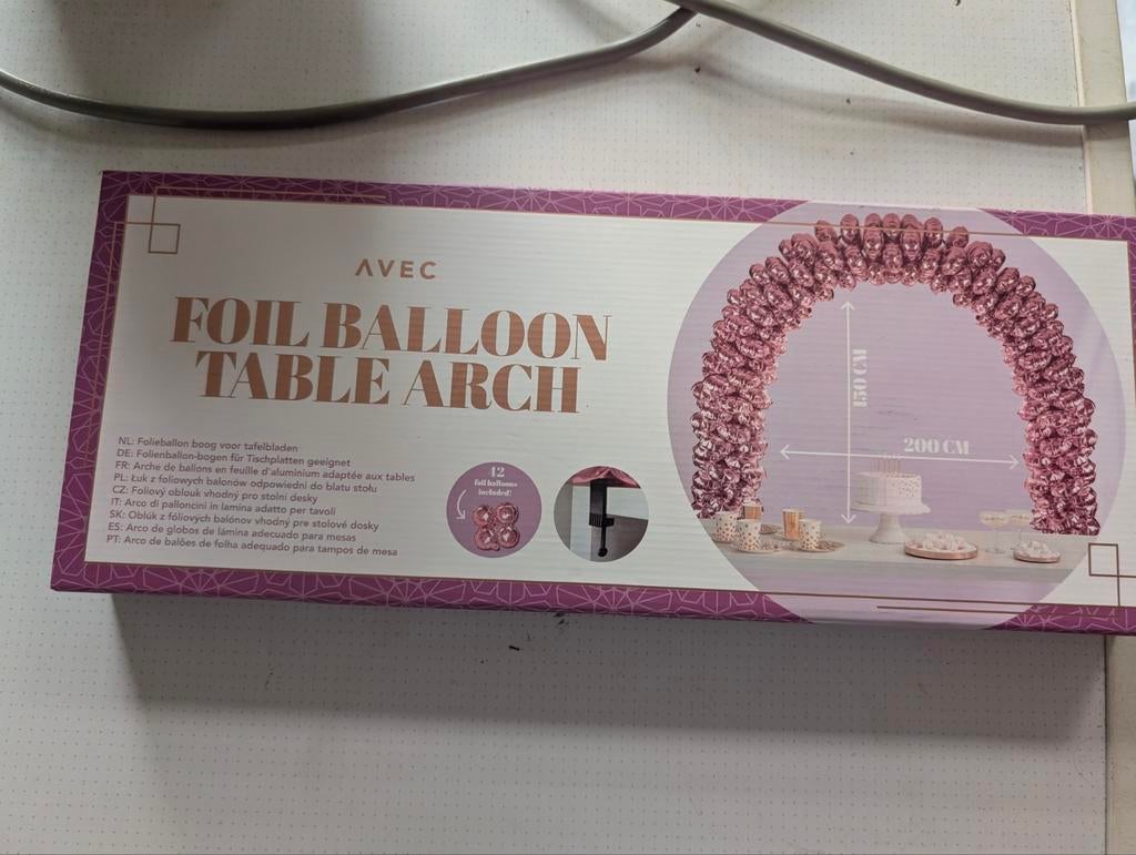 Folie Ballonnen Boog - Nieuw in Doos 200x130cm, Hobby en Vrije tijd, Ophalen of Verzenden, Nieuw, Versiering, Verjaardag