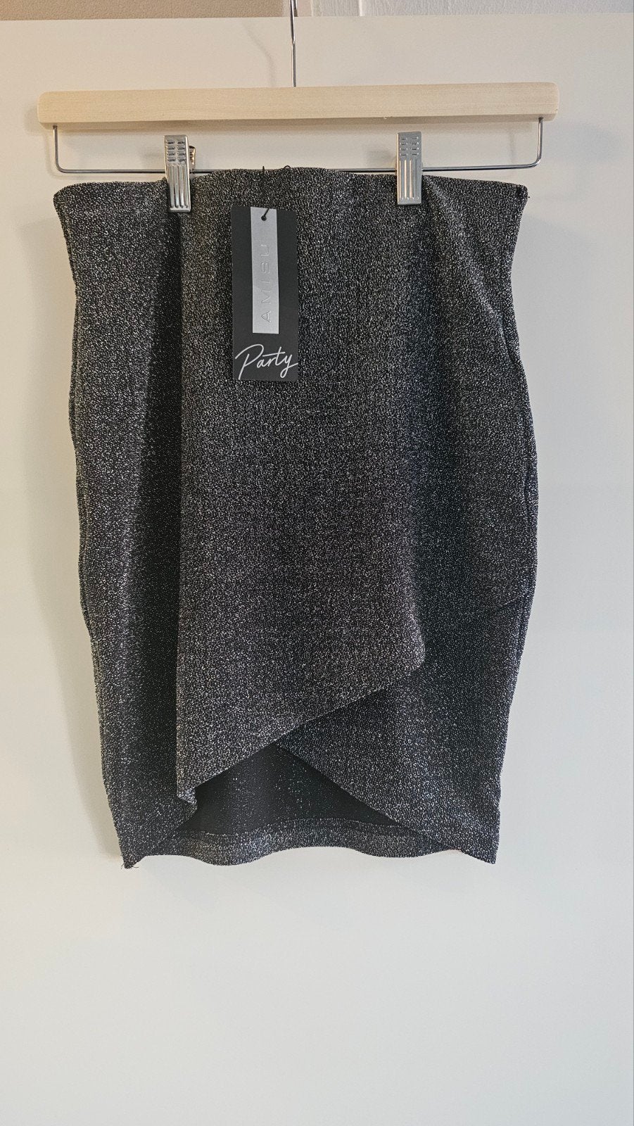 Zwarte glitter mini rok van Amisu, maat 36, Zwart, Nieuw, Ophalen of Verzenden, Maat 36 (S)