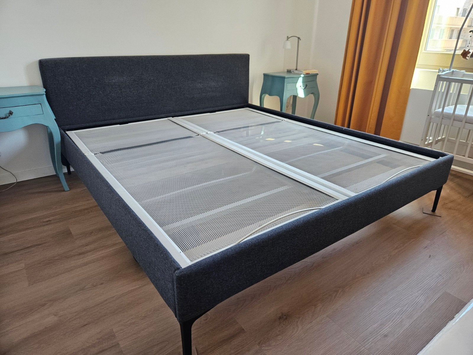 2x Kuperus spiraalbodem 90x200 verstelbaar, Ophalen, 90 cm, Eenpersoons, Wit