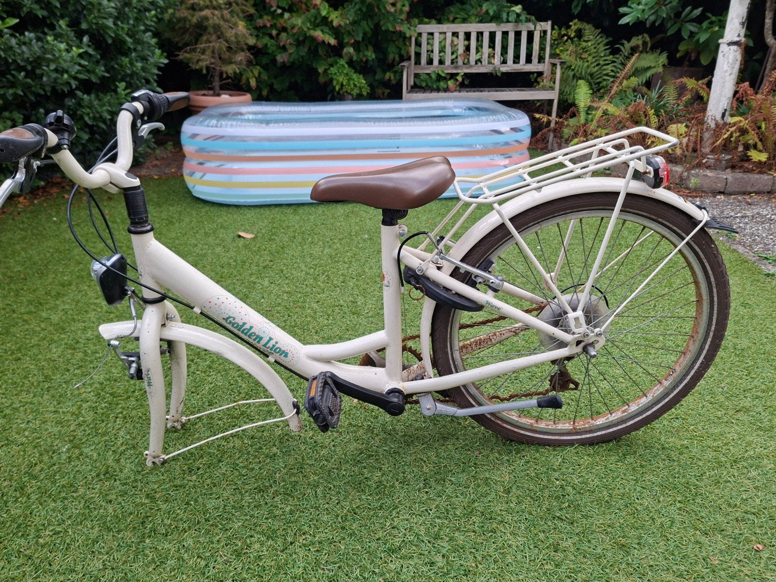Golden Lion kinderfiets 22 inch - Mist voorband, Fietsen en Brommers, Fietsen | Kinderfietsjes, Ophalen, Gebruikt, 20 inch of meer