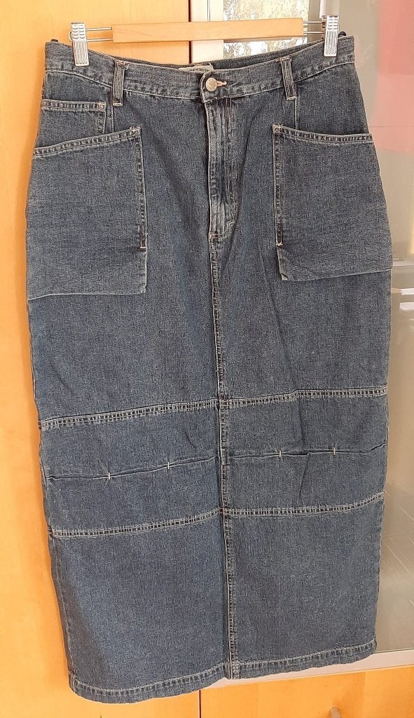 spijkerrok maat 44, Kleding | Dames, Blauw, Maat 42/44 (L), Ophalen of Verzenden, Zo goed als nieuw