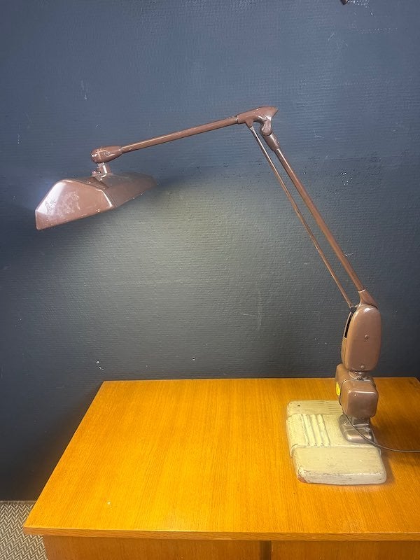 Vintage Dazor zwevende industriele bureaulamp, Ophalen of Verzenden