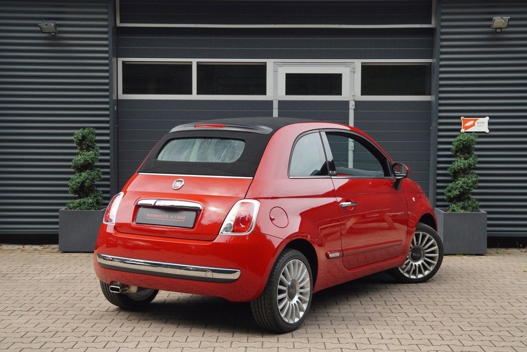 Fiat 500 C 1.2 Lounge INTERSCOPE AUDIO LEDER PARK. SENSOREN, Auto's, Fiat, Gebruikt, 4 cilinders, Cabriolet, 4 stoelen