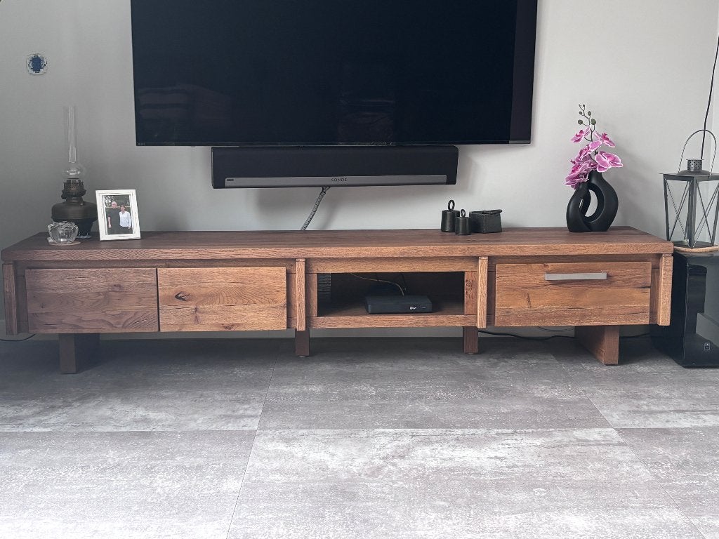 Meubel, Ophalen, Eikenhout, Zo goed als nieuw, 200 cm of meer