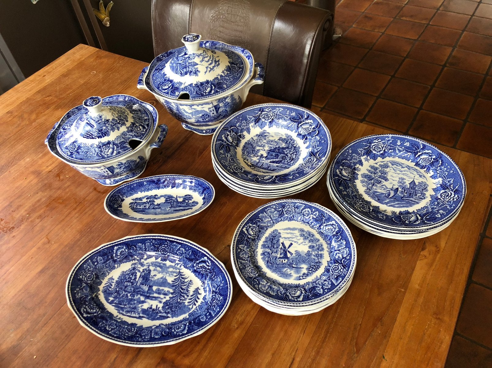 Arabia Finland Landscape servies 6 persoons, Ophalen of Verzenden