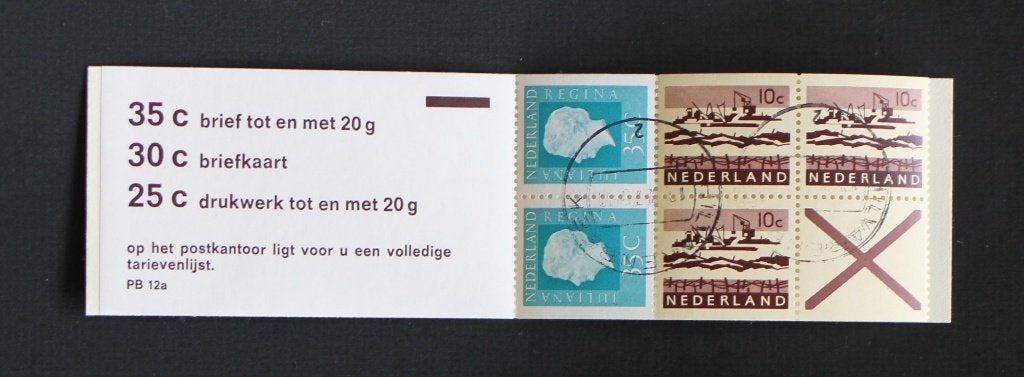 NVPH PB 12a Postzegelboekje gestempeld, Postzegels en Munten, Postzegels | Nederland, Verzenden, Na 1940, Gestempeld