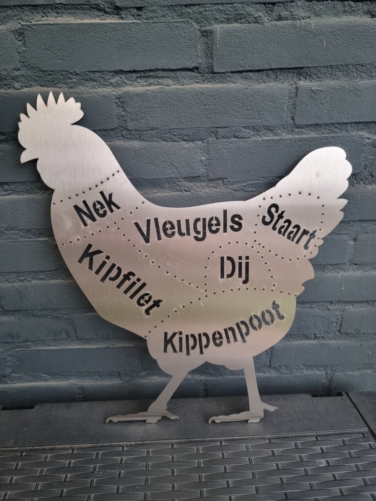 decoratie kip voor de buitenkeuken etc., Ophalen of Verzenden, Nieuw