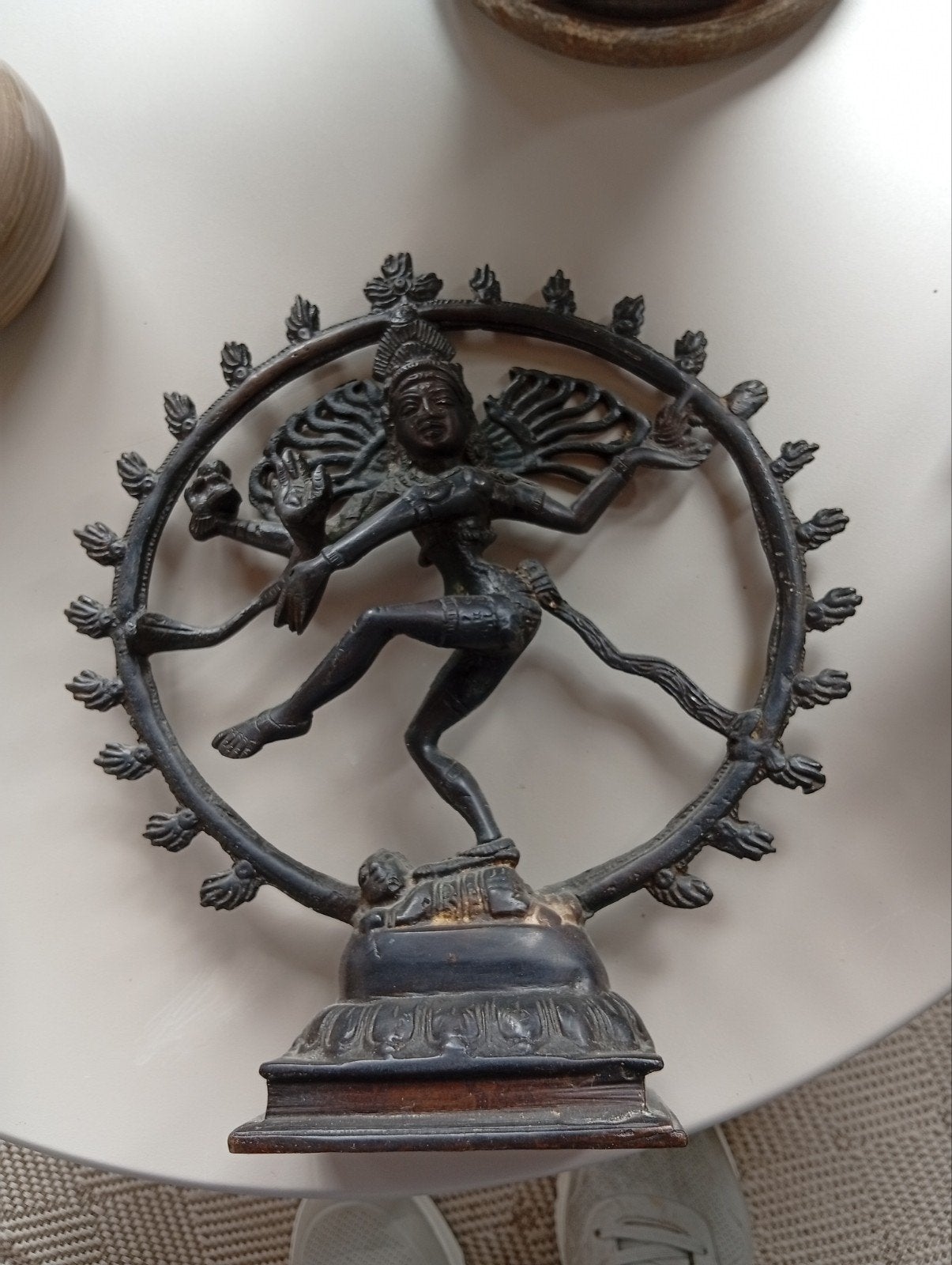Nataraja Shiva Dansende God Beeld - Brons, Handgemaakt, Ophalen of Verzenden, Brons, 20 - 50 cm