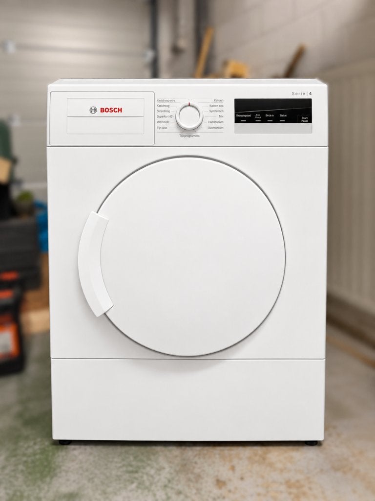 Bosch wasdroger, Witgoed en Apparatuur, Ophalen, 6 tot 8 kg, Gebruikt, Minder dan 85 cm