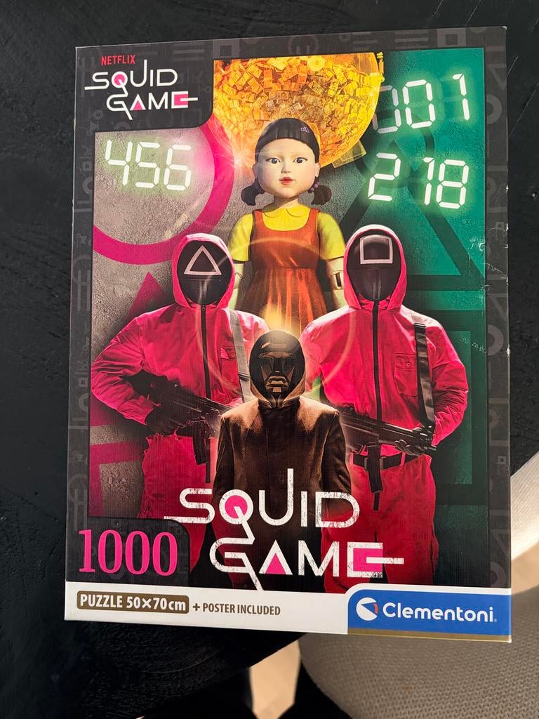 Nieuw Squid Game Puzzel 1000 stukjes Clementoni, Ophalen of Verzenden, 500 t/m 1500 stukjes, Nieuw, Legpuzzel