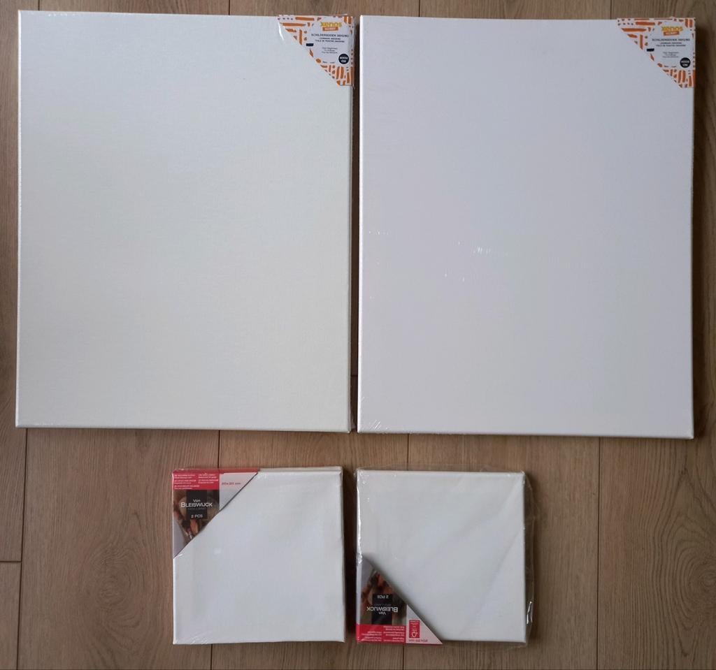 Schildersdoek / canvasdoek 5 stuks, Ophalen of Verzenden, Nieuw, Doek