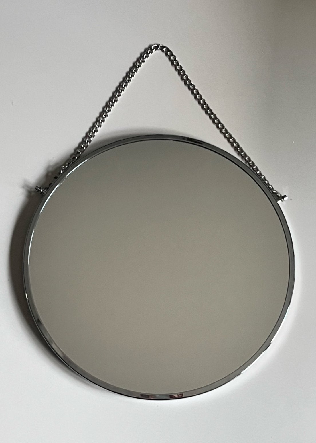 Wandspiegel hangspiegel Sissy boy 38cm zgan, Ophalen, Minder dan 50 cm, Rond, Zo goed als nieuw